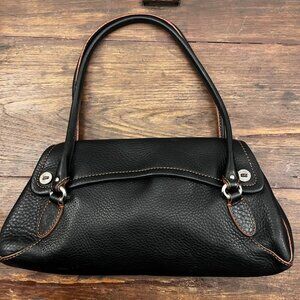 Cole Haan Y2K Village Black pebbled Leather shoulder bag